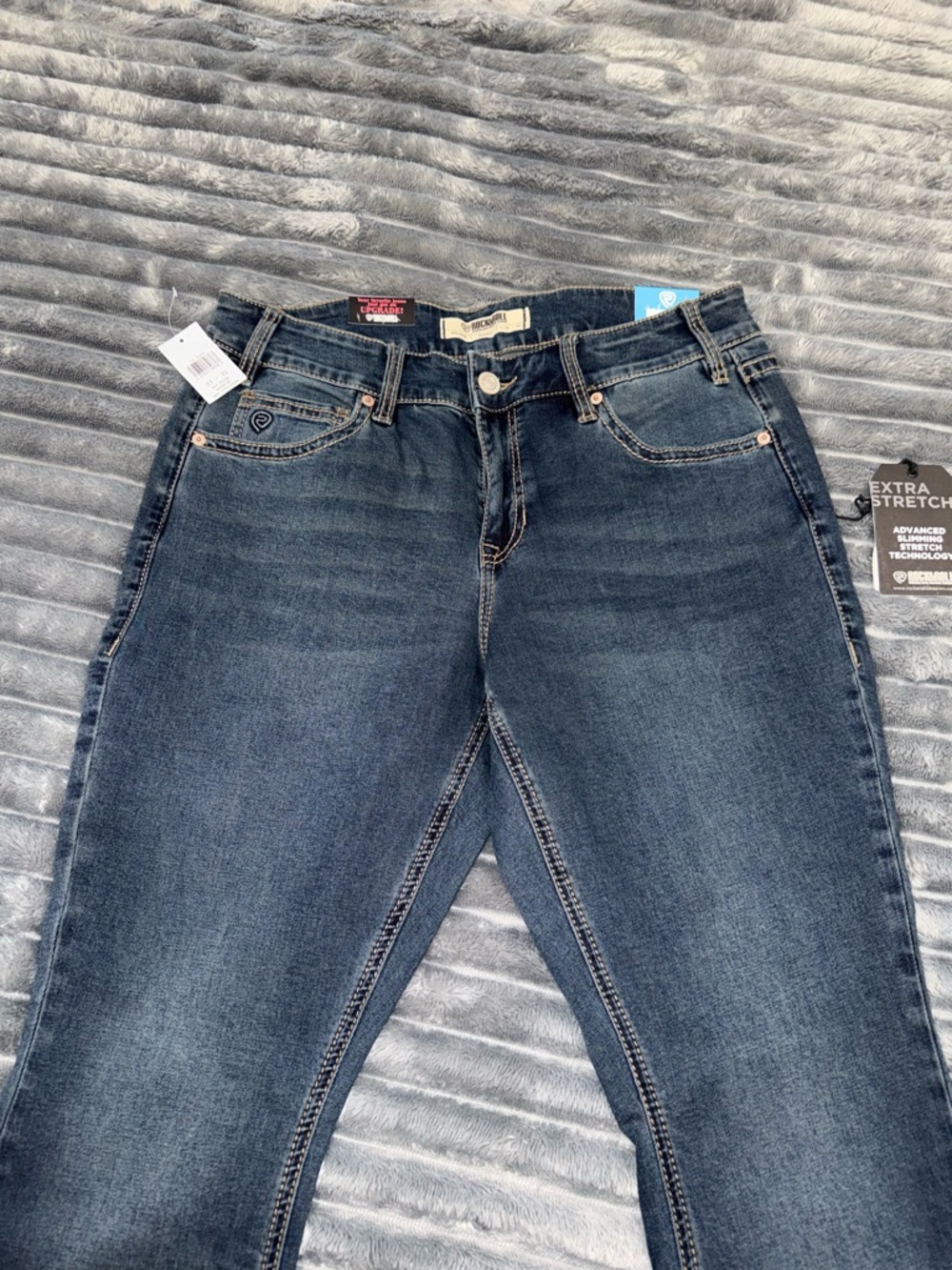 Women’s Boot Cut Jeans - Dark Blue Stretch